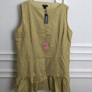 PrettyLittleThing Yellow Ruffled Mini Dress